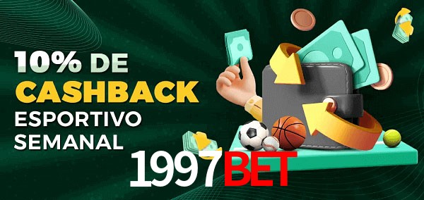 10% de bônus de cashback na 1997bet